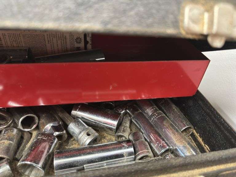 Craftsman Tool Box with Spray Gun and Coleman Sportcat