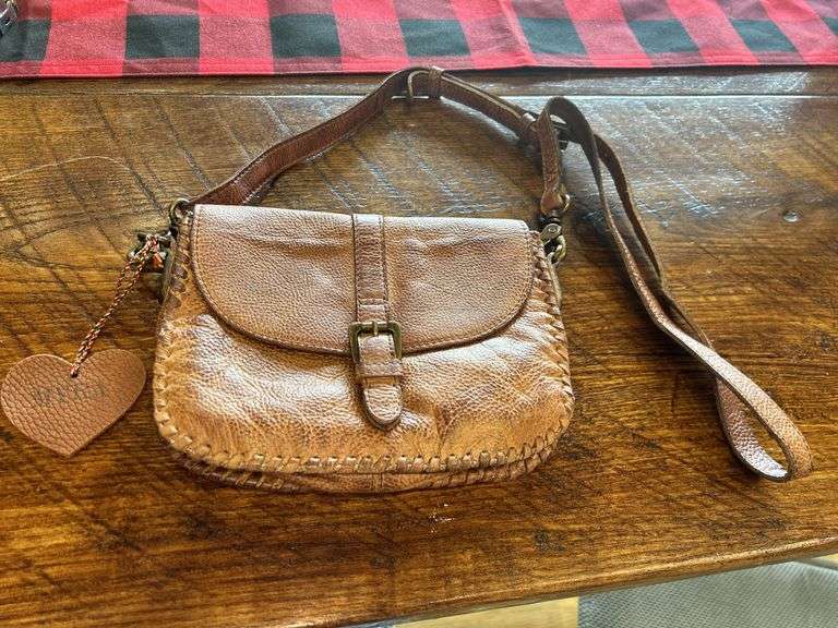 Myra Bag Leather Crossbody Purse image