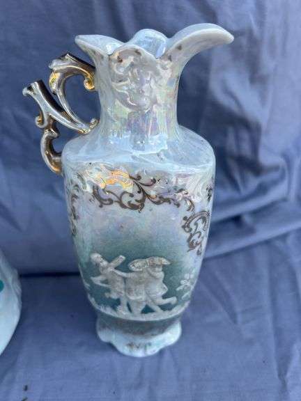 Decorative Porcelain Jar and Pitcher