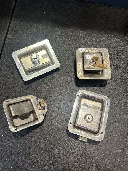 Lot of 4 Trailer Door Latches and Locks image