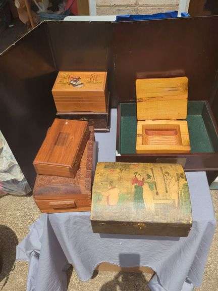 Collection of Decorative Wooden Boxes image
