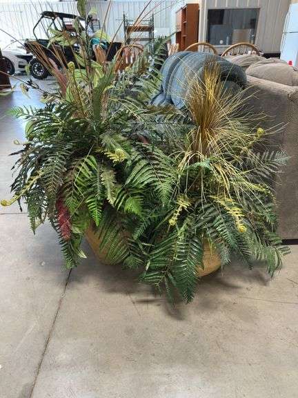 Large Indoor Faux Fern Plant Arrangement image