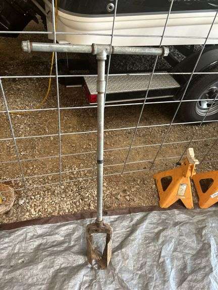 Post Hole Digger with Metal Handle image