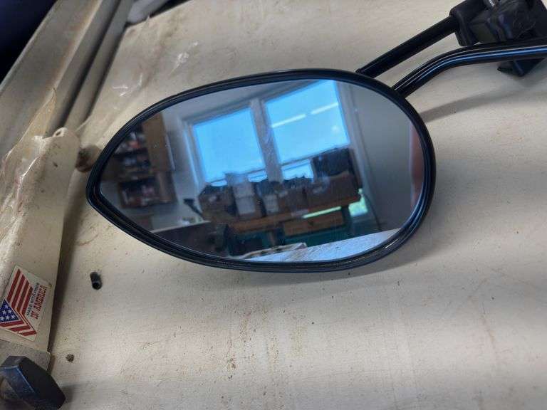 Set of Black Clamp-On Towing Mirrors