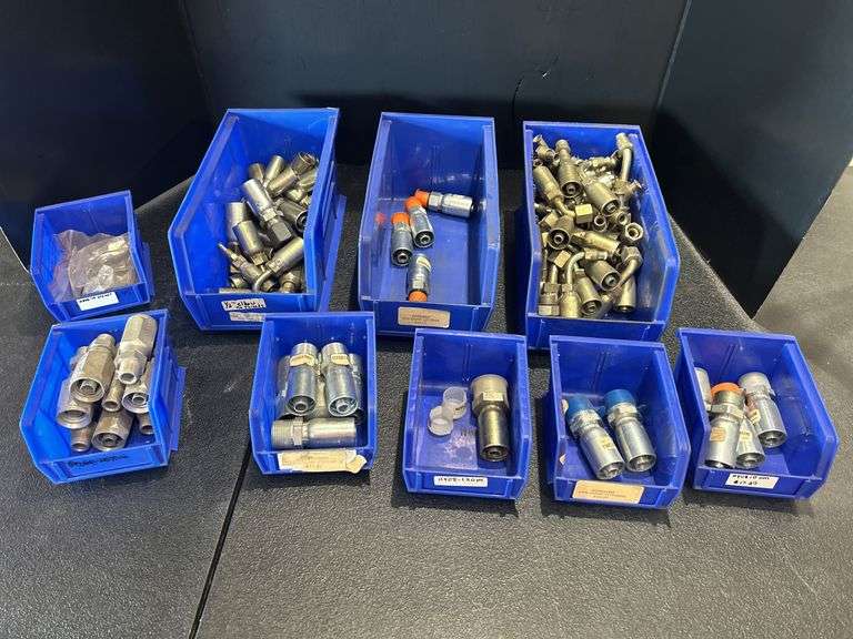 Collection of Hydraulic Fittings in Bins image