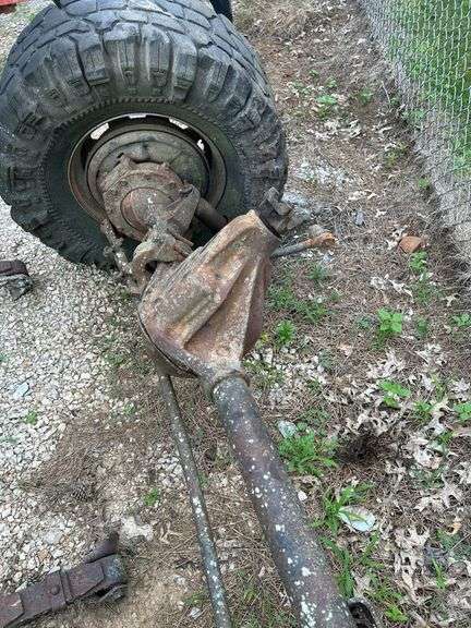 Set of Four Large Truck Wheels & Axles