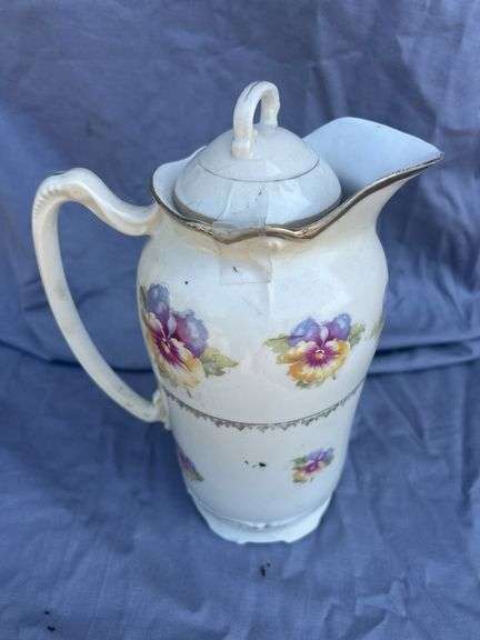 Floral Decorative Pitcher with Lid image