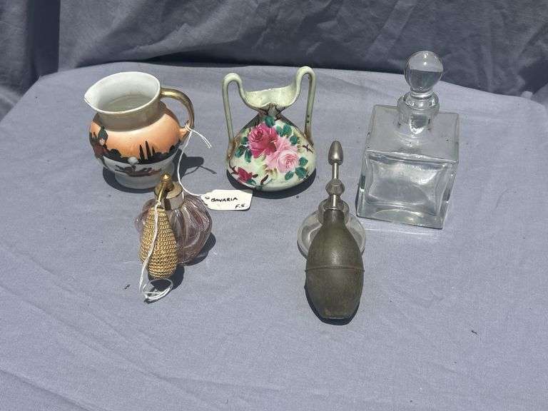 Assorted Decorative Vases and Perfume Bottles image