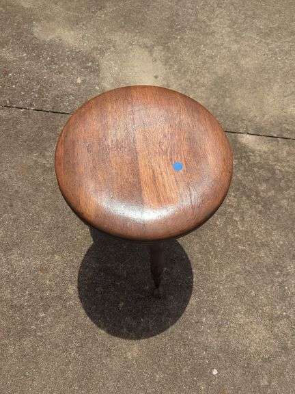 Round Wooden Piano Stool image