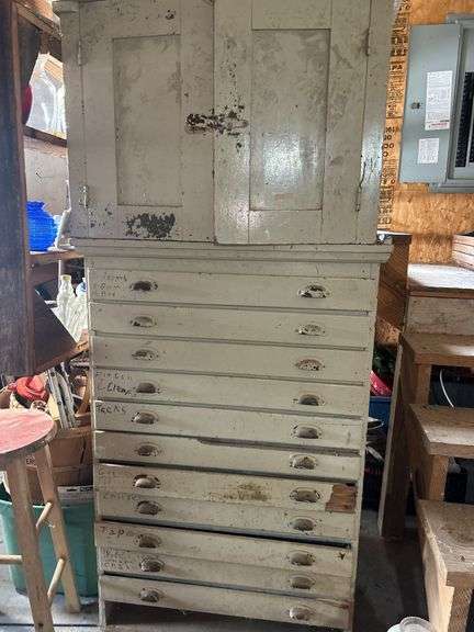Wooden Storage Cabinet with Drawers image