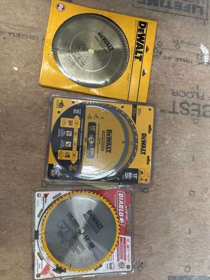 DeWalt & Diablo 12" Saw Blades - 3