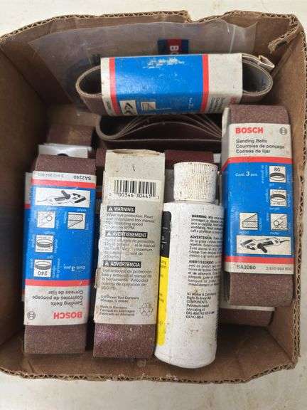 Craftsman Spindle Sleeves and Bosch Sanding Belt Assortment