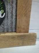 Handcrafted 'Welcome' Wall Decor with Wooden Frame and Metal Backing