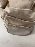 Bucket Boss Tool Bag with Hardware, Hinges, Screws, and Door Knobs
