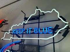 Bud Light Keep It Blue Neon Bar Sign