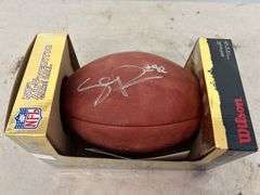 Sean Rogers Detroit Lions Signed NFL Football