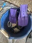 Bucket of Scuba Diving Fins and Plano Tackle Box