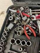 Sockets, Wrenches, and Tools in Carrying Case