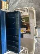 Bucket of Scuba Diving Fins and Plano Tackle Box