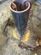 Metal Pole Anchor with Chain
