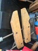 Assorted Tools and Items including Clamps, Blowtorch, Cable Spool, and More