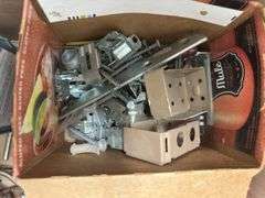 Box of Assorted Tools and Hardware