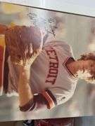 Kirk Gibson Signed Photo and Detroit Free Press "Grand Finale" Newspaper