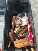 Assorted Tools and Items including Clamps, Blowtorch, Cable Spool, and More
