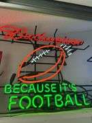 Budweiser "Because It's Football" Neon Sign