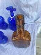 Collection of Violin Shaped Glass Bottles