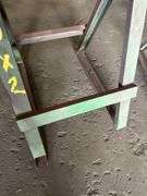 Pair of Metal Pipe Roller Stands