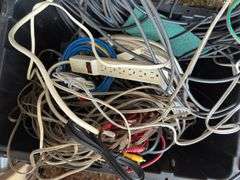 Tote Full of Tools, Electrical Wiring, and More