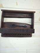 Rustic Wooden Pipe Rack