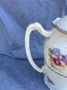 Floral Decorative Pitcher with Lid