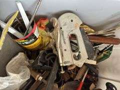 Tote Full of Tools, Electrical Wiring, and More