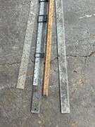 Lot of Assorted Metal and Wood Rulers