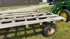 WAGON W/ JOHN DEERE RUNNING GEAR