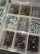 Shimano Hardware Assortment: Nuts, Bolts, and Washers in Organizer Cases