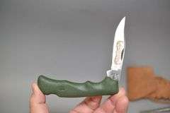 Case XX Blackhorn 3.5 Lock Blade Knife & Curved Hemostatic Locking Forceps With Leather Case,