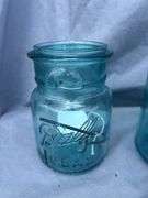 Two Blue Ball and Ball Mason Jars