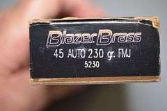Partial Box (43) Of CCI Blazer Brass Ammo In .45 ACP Caliber,