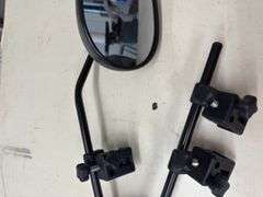 Set of Black Clamp-On Towing Mirrors