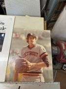 Kirk Gibson Signed Photo and Detroit Free Press "Grand Finale" Newspaper