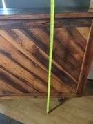 HANDCRAFTED WOODEN BAR OR COUNTER ON CASTERS