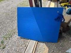 Lawn Lounger and Blue Foam Board