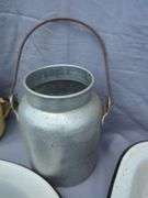 Collection of Enamelware, Metalware, and Kitchenware