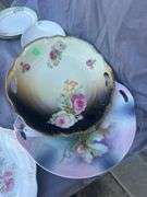 Collection of Decorative Plates with Floral Designs