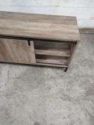 FARMHOUSE TV STAND WITH SLIDING BARN DOOR - 48X16X24 -