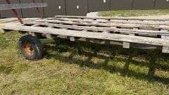 WAGON W/ JOHN DEERE RUNNING GEAR