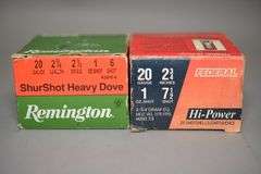 2 Full Boxes Of 20 Guage Shotgun Shells,